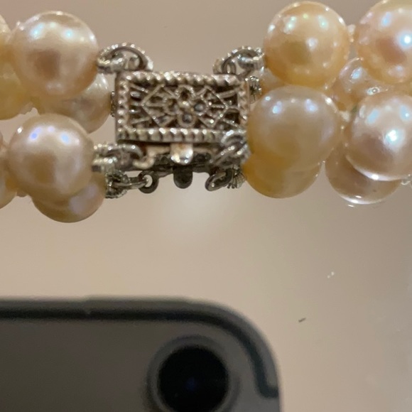 Vintage Pearl double strand choker - Picture 2 of 4